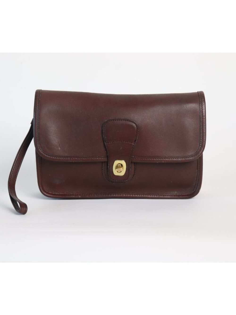 Vintage 1980's Coach Turn-Lock Clutch Bag Style 9832